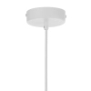 Wisząca falowana lampa LEAF biała złota 1xE27 kapelusz 41921