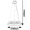 LAMPA wisząca CARMELLA 5055 Rabalux metalowa OPRAWA zwis LED 80W 4000K pierścień ring okrągły złoty