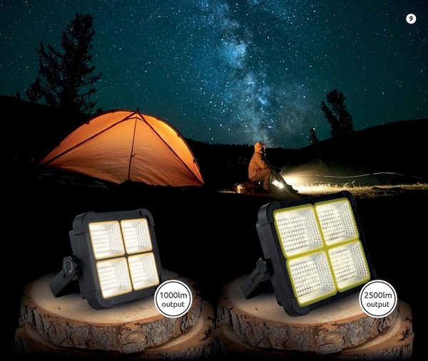 Lampa zewnętrzna przenośna Solar 36488-15 Globo LED 15W 4000K IP44 czarna