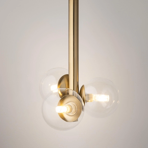 Nasufitowa lampa gabinetowa Perla 40852 Sigma połysk transparentna złota