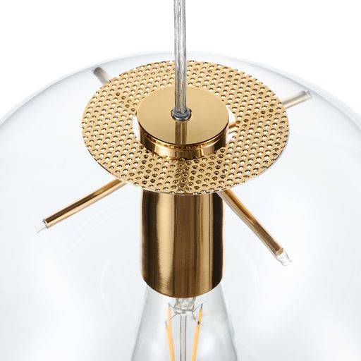 Kulista lampa wisząca Tonda ST-8722P-XL gold Step zwis przezroczysta