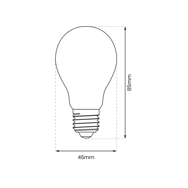 Industrialna żarówka EKZF9139 LED 1W ST64 E27 2700K filament