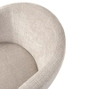 Krzesło do jadalni SHELLY MM001501100356 beżowe taupe tkanina 45cm