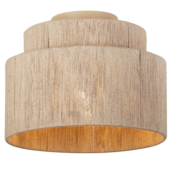 Rustykalna lampa sufitowa SMILLA 666800136 japandi beżowa czarna