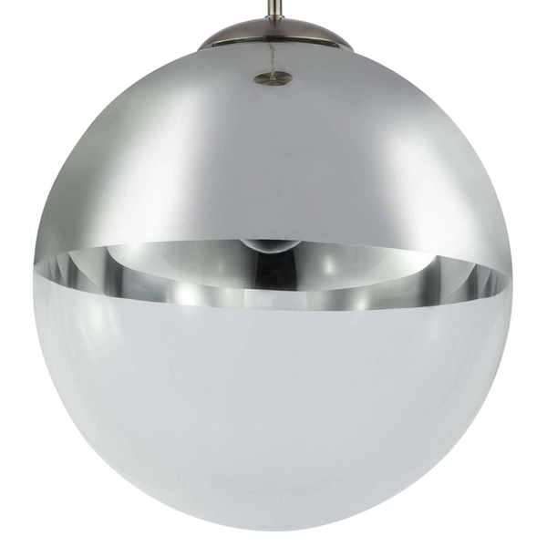 LAMPA wisząca VARUS 15853 Globo OPRAWA kula ball szklana chrom przezroczysta
