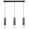 Potrójna lampa wisząca nad wyspę Macera PND-33849-3-BK czarna biała
