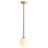 Szklana lampa wisząca PINNE 1080PL_G40_M zwis nad stół modernistyczny biały