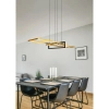 Wisząca lampa SALINAS 320310308 czarna złota LED 34W 3000K 150cm
