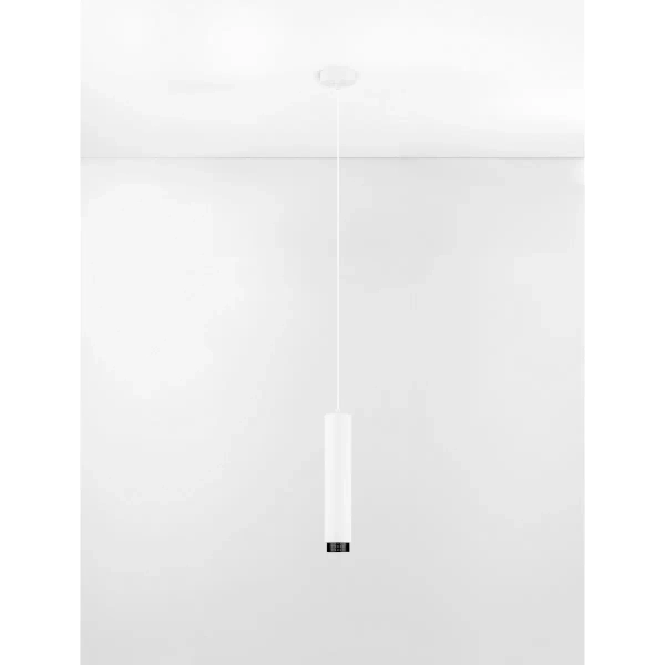 Wisząca aluminiowa lampa TORVILA LE45618 na korytarz biała czarna