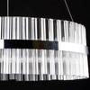 Glamour lampa wisząca VEN E1694/37W LED 37W 6500K okrąg przezroczysta chrom