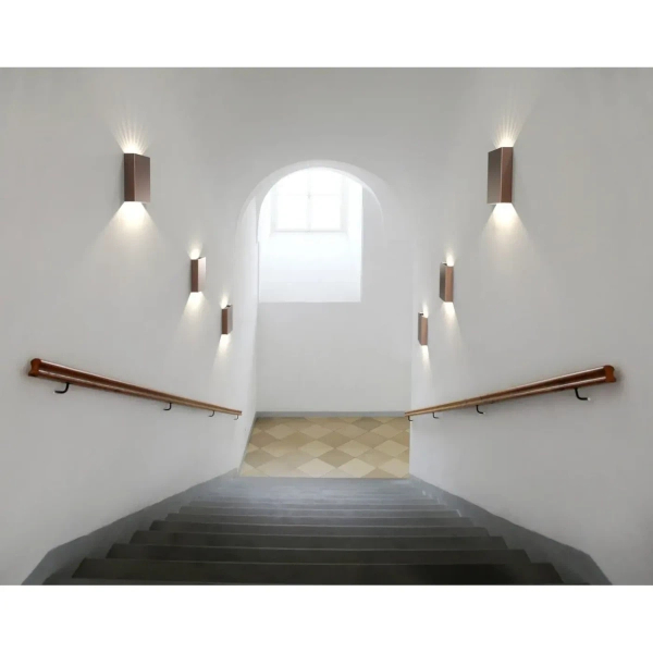 Zewnętrzny kinkiet ścienny Fold 2019051030 LED 10,4W 3000K IP54 miedziany