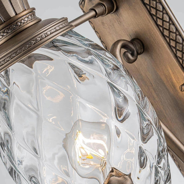 Kinkiet naścienny Plantation HK-PLANTATION-M-BU Hinkley IP44 ananas brązowy