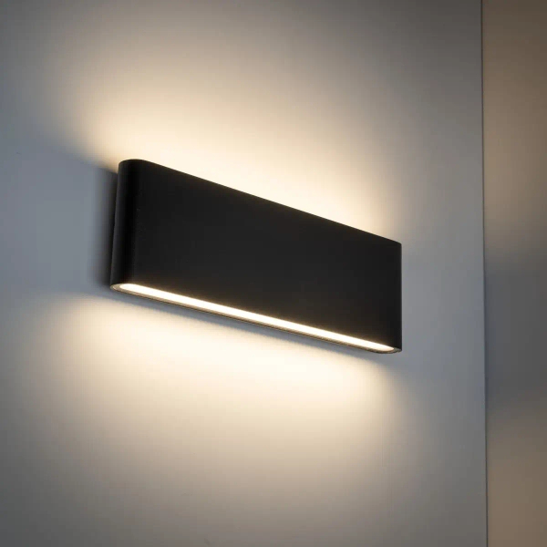 Loftowy ścienny kinkiet Arwena L 18186 LED  3000K IP54 czarny