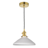 Wisząca lampa ceramiczna Hadano HAD0140-10 mosiądz biały