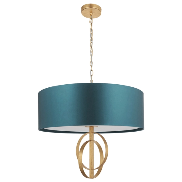 Lampa wisząca nad stół L&-195219 Light& na łańcuchu morska złota