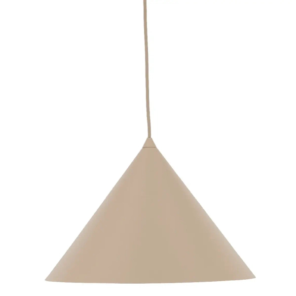 Loftowa wisząca lampa Cono 10621 stożkowa do jadalni beżowy