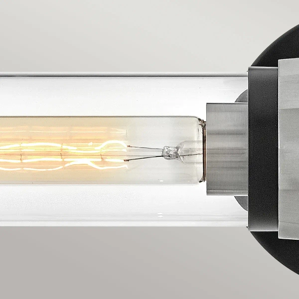 Podwójna lampa ścienna Ellison HK-ELLISON2-BK-BN nad lustro IP44 nikiel