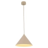 Lampa wisząca nad stół Cono 10620 stożkowy zwis na kablu beżowy