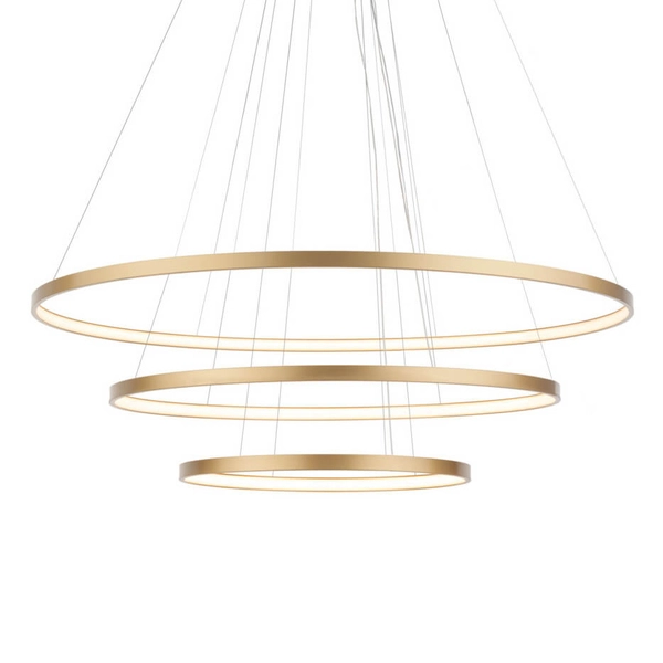 Potrójna lampa wisząca Agari 5421 Shilo LED 164W 4000K pierścienie złota