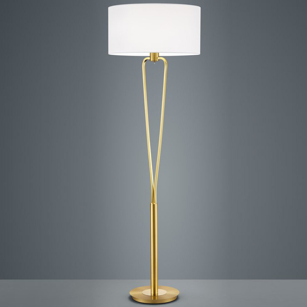 Podłogowa lampa do sypialni Paris 400200108 biały abażur stojący