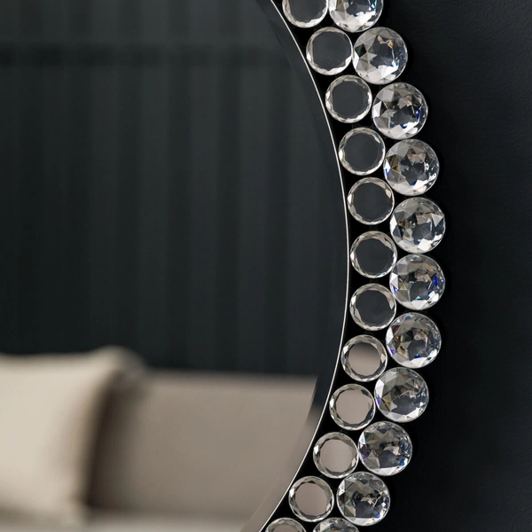 Ścienne lustro okrągłe Fallon 5056315932043 srebrny