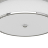 Sufitowa lampa do restauracji Famburo plafon z abażurem chrom