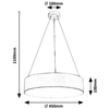Minimalistyczna LAMPA wisząca RENATA 5082 Rabalux okrągły metalowy ZWIS nowoczesny czarny
