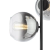 Kulista podłogowa lampa Lycia LYC4922 kule szklane czarne przydymione