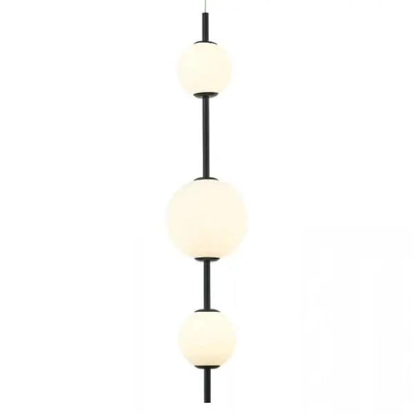 Ledowa lampa wisząca okrągła 20132 LED 13W 3000K kule szklane czarny