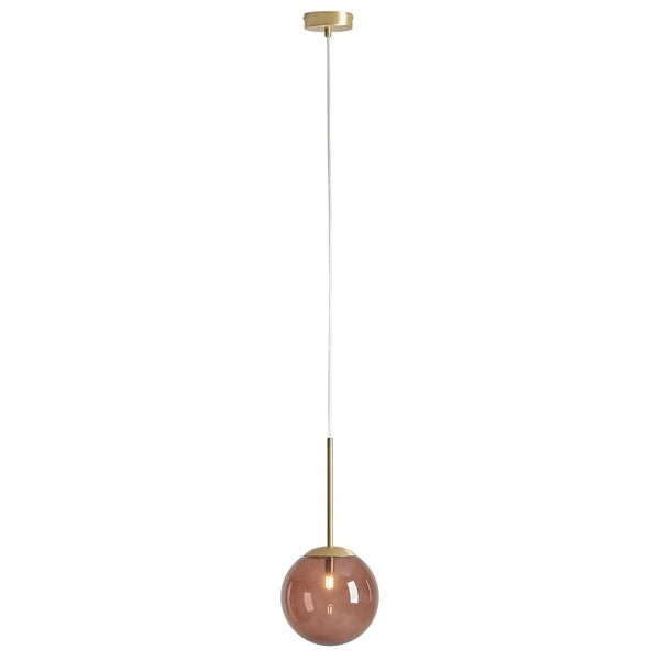 Wisząca lampa nad stół Bosso 1119XS40_CK Aldex ball brązowa mosiądz
