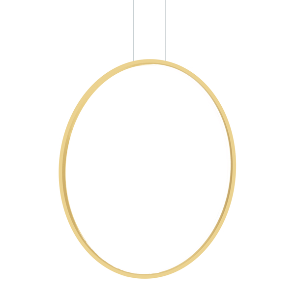 Lampa wisząca Saturno ML8857 Milagro LED 46W 4000K pierścień IP44 złoty