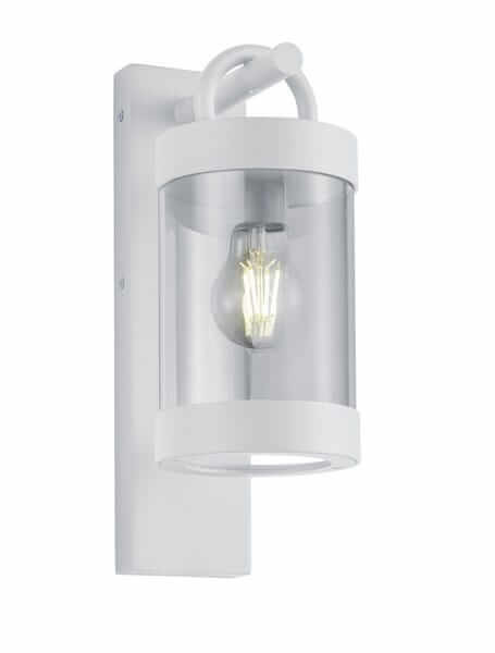 Ścienna LAMPA ogrodowa CUSTYRA  DL131204160 Trio industrialna OPRAWA elewacyjny kinkiet outdoor IP44 biały przezroczysty