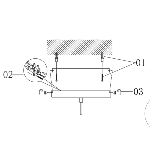 Geometryczna lampa wisząca Miele 73560 Endon szkło metal mosiądz transparentny