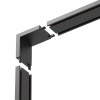 Narożny łącznik do systemu szyn magnetycznych Slim Magnetic ML2213 czarny