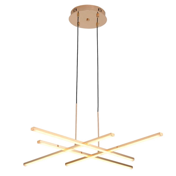 Wisząca lampa CRISS CROSS ST-MD240406-4 gold LED 48W 3000K złoty