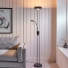 Podłogowa lampa do salonu Rome 107738 regulowana czarna