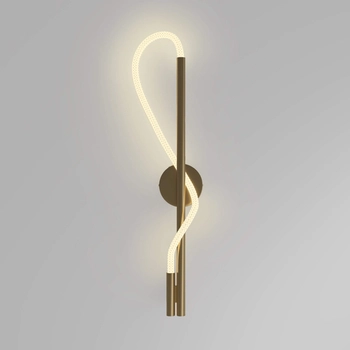 Ścienna lampa Rosa MOD166WL-L12G3K LED 13W 3000K lina biała złota