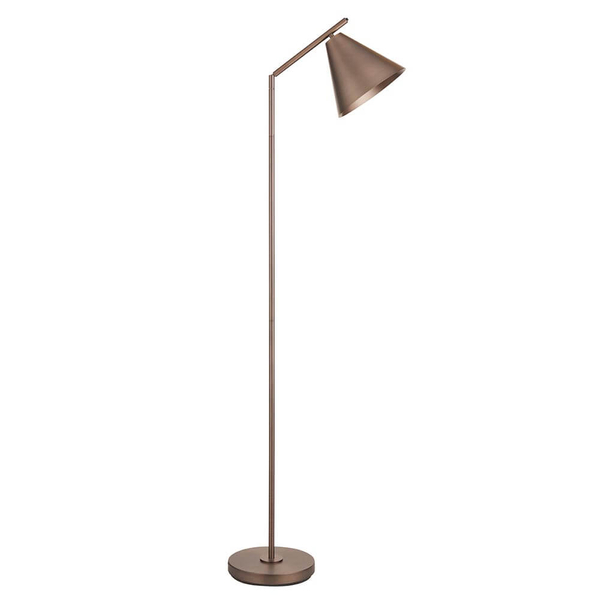 Podłogowa lampa z regulacją 102895 Endon stożek do salonu brąz antyczny