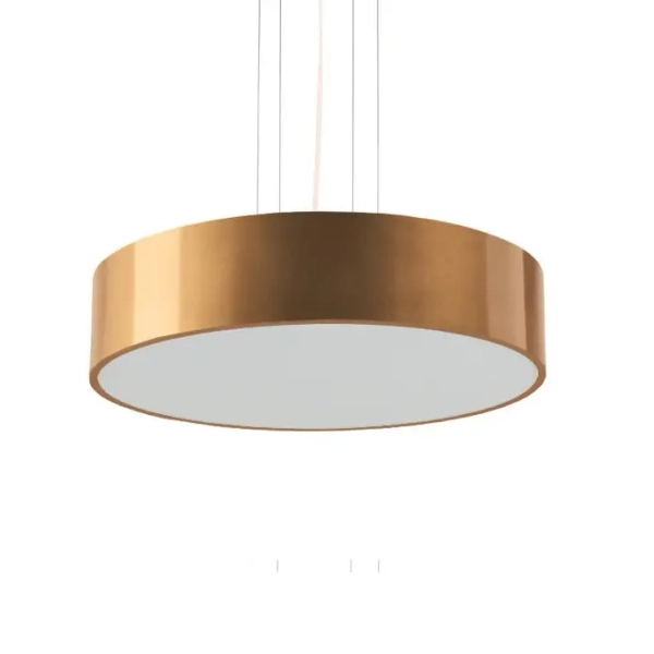 Wisząca lampa na przedpokój Kengo 5234 okrągła tuba złota