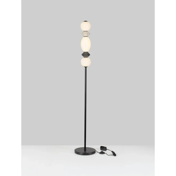 Stojąca lampa do salonu MONRETA LE45237 LED 16W 3000K ceramiczna biała