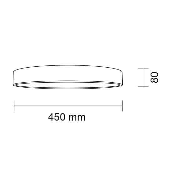 Plafoniera LAMPA sufitowa NUNGO 8432 Shilo metalowa OPRAWA plafon LED 11W 4000K okrągły czarny