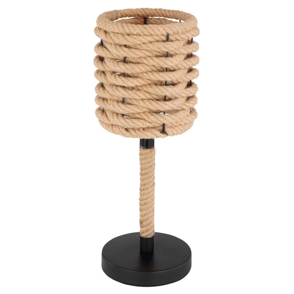 Stojąca LAMPKA stołowa HALIA 15679T Globo nocna LAMPA marynistyczna lina beżowa