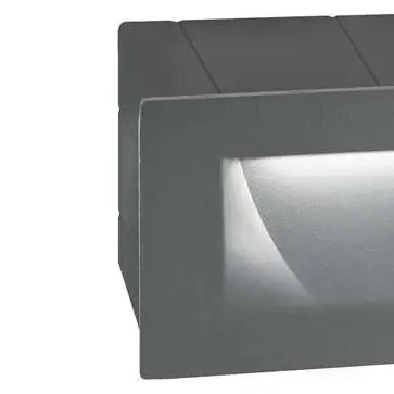 Lampa ścienna wpustowa Tartagal LE71444 schodowa prostokątna LED 3W 3000K zewnętrzna IP54 ciemnoszara