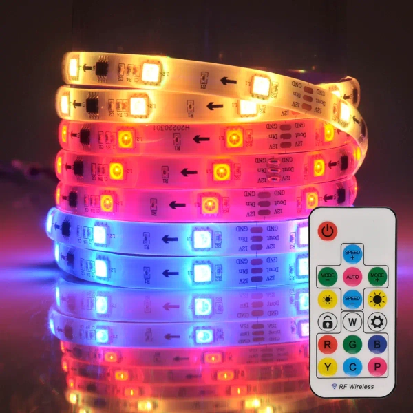 Taśma LED RGB 24W 314970 Polux pasek 5 metrów 380lm biały IP65