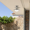 Zewnętrzna LAMPA sufitowa OSLO 8763 Rabalux industrialna OPRAWA do ogrodu outdoor IP44 stal nierdzewna