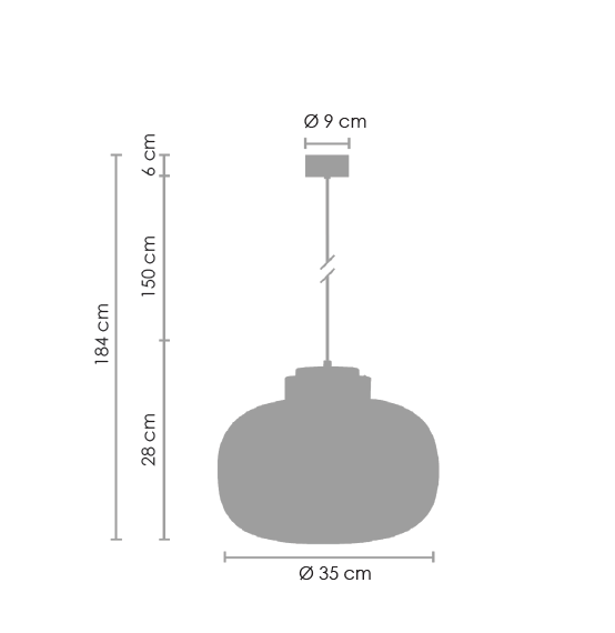 Wisząca lampa Boom 9969P/B Step LED 24W 3000K okrągła mosiądz dymiona
