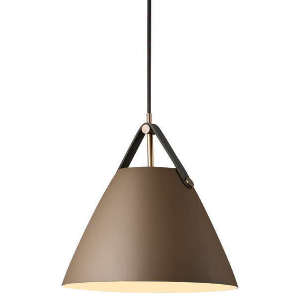 Industrialna lampa wisząca Strap 84333009 Nordlux brązowa