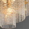 Lampa zwis Iceland ST-6308-6 Step lód kryształki pałacowa do salonu złota
