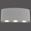 Metalowy kinkiet do ogrodu Carlo LED 4,8W 3000K lampa srebrna