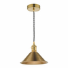 Metalowa lampa wisząca Hadano HAD0140-01 Dar Lighting mosiądz brąz